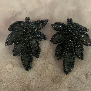 Black Sequin Earrings